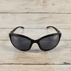 Oakley Step Up Sunglasses Womens Black Frame Grey Lens Cat Eye OO9122-01